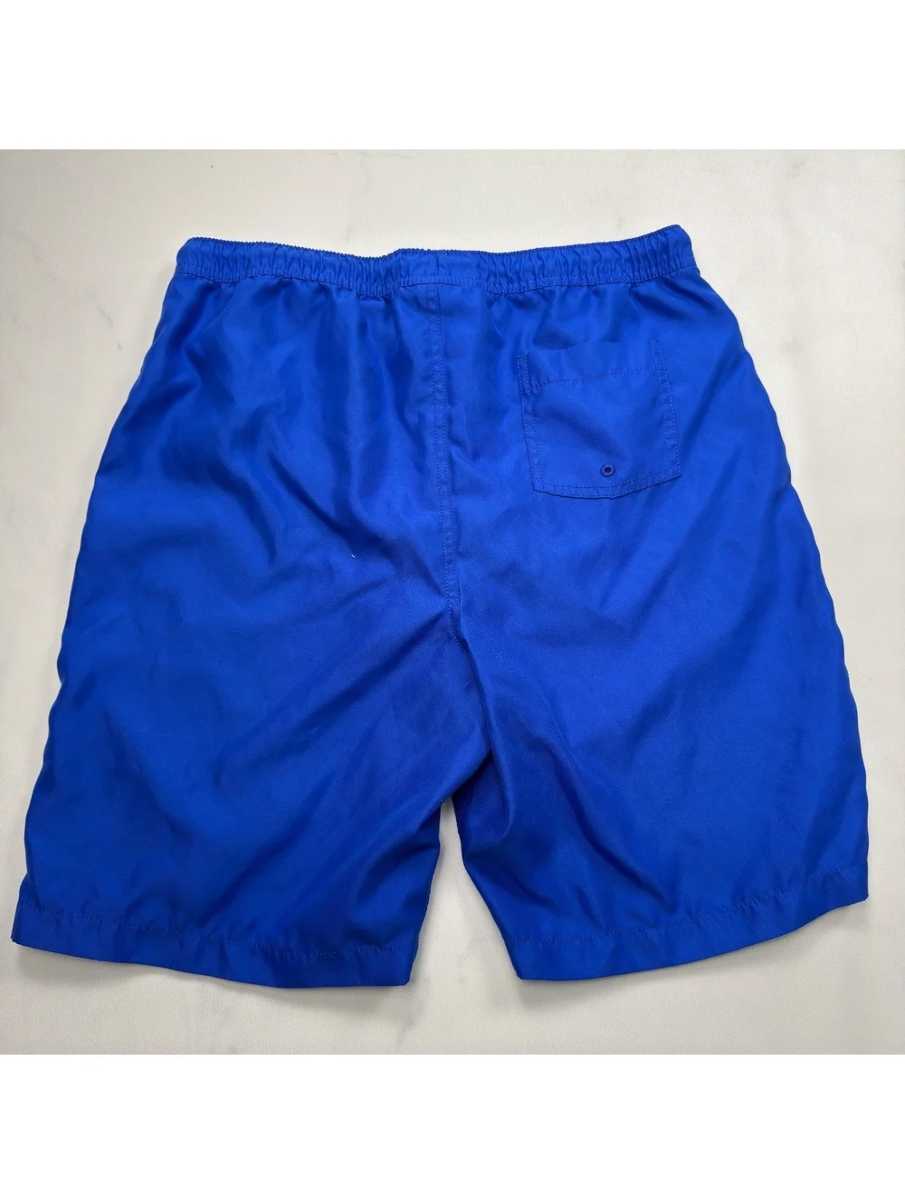 Lands' End Swim Trunks Blue Elastic Waist -  XXL Husky